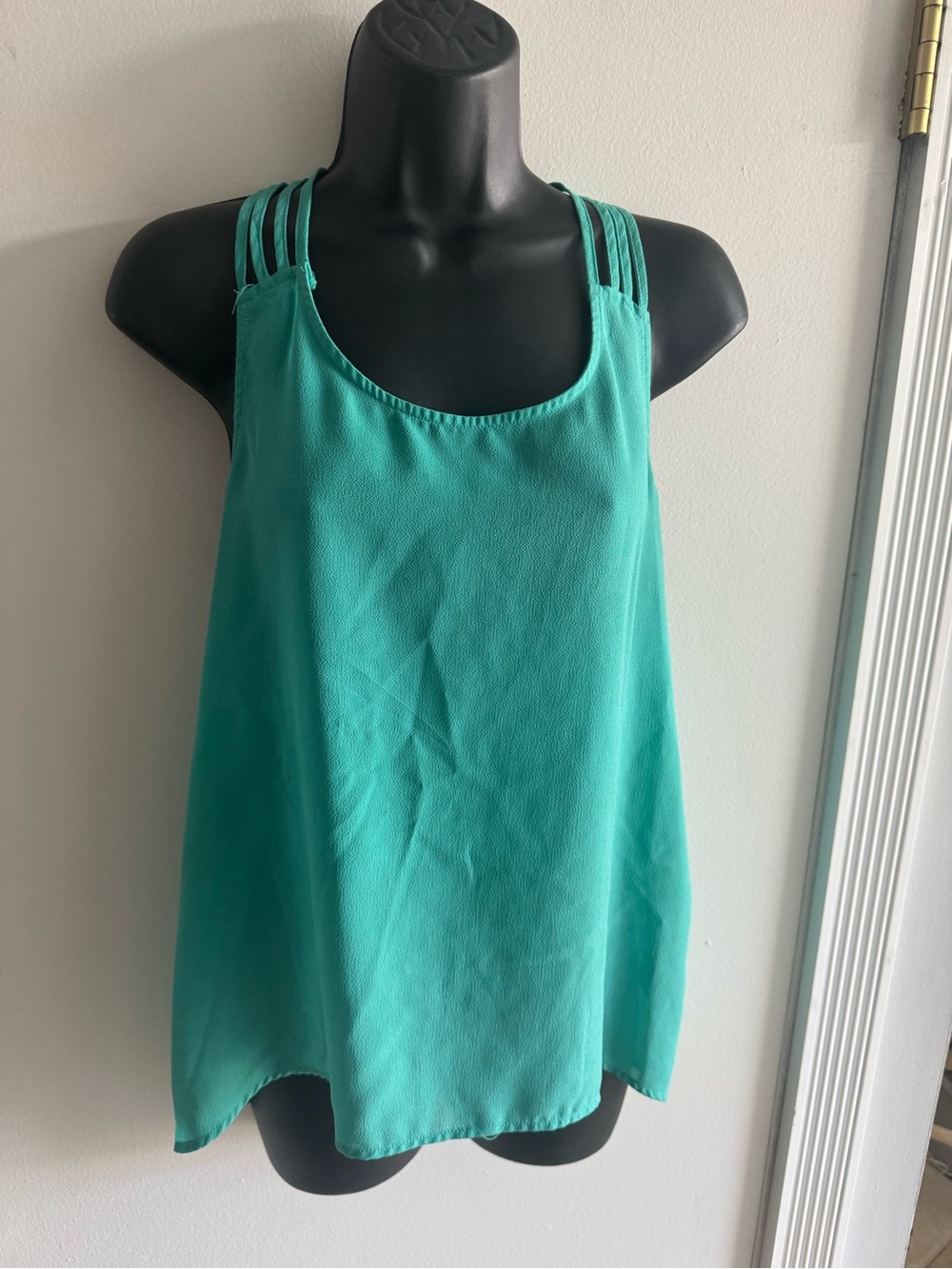 mine Teal Multi-Strap Tank Top